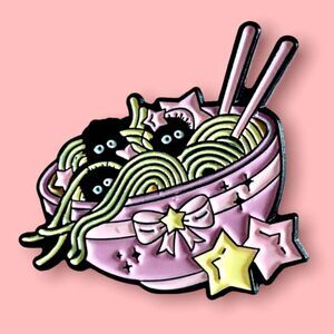 Spirited Away Sprites Pasta Bowl Enamel Pin